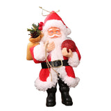 Maxbell Resin Santa Claus Pendants for Christmas Tree Hanging Ornament Red