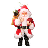 Maxbell Resin Santa Claus Pendants for Christmas Tree Hanging Ornament Red