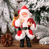Maxbell Resin Santa Claus Pendants for Christmas Tree Hanging Ornament Red