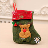 Maxbell Non-woven Fabric Christmas Stockings Xmas Decor Pendant Gift Bag Elk