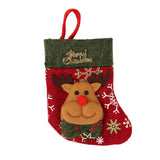 Maxbell Non-woven Cloth Christmas Stockings Xmas Decor Supplies Gift Bag Elk