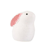 Fashion Lovely White Ceramic Rabbit Sculpture Miniature Figurine Home Decor