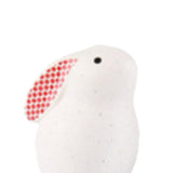 Fashion Lovely White Ceramic Rabbit Sculpture Miniature Figurine Home Decor