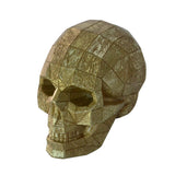 Maxbell Collectable Resin Skull Figurine Statue Halloween Party Ornaments Golden