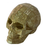 Maxbell Collectable Resin Skull Figurine Statue Halloween Party Ornaments Golden