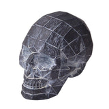 Maxbell Collectable Resin Skull Figurine Statue Halloween Party Ornaments Silver