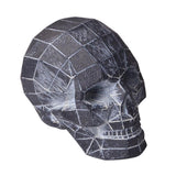 Maxbell Collectable Resin Skull Figurine Statue Halloween Party Ornaments Silver