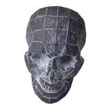 Maxbell Collectable Resin Skull Figurine Statue Halloween Party Ornaments Silver