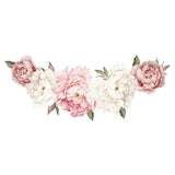 Maxbell Peony Flowers Wall Sticker Waterproof PVC
