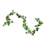 Maxbell Simulation Flower Vine Silk Flower Garland Wedding Decoration Pink