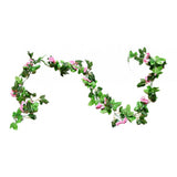Maxbell Simulation Flower Vine Silk Flower Garland Wedding Decoration Pink