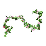 Maxbell Simulation Flower Vine Silk Flower Garland Wedding Decoration Pink