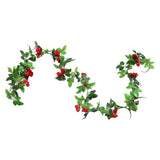 Maxbell Simulation Flower Vine Silk Flower Garland Wedding Decoration Red