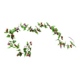 Maxbell Simulation Flower Vine Silk Flower Garland Wedding Decoration Purple