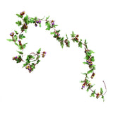 Maxbell Simulation Flower Vine Silk Flower Garland Wedding Decoration Purple