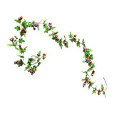 Maxbell Simulation Flower Vine Silk Flower Garland Wedding Decoration Purple
