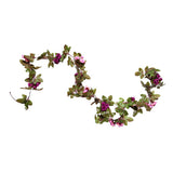 Maxbell Simulation Flower Vine Silk Flower Garland Wedding Decor Pink Purple