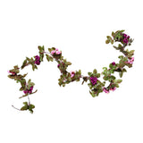 Maxbell Simulation Flower Vine Silk Flower Garland Wedding Decor Pink Purple