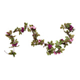 Maxbell Simulation Flower Vine Silk Flower Garland Wedding Decor Pink Purple