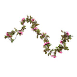 Maxbell Simulation Flower Vine Silk Flower Garland Wedding Decor Pink