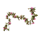 Maxbell Simulation Flower Vine Silk Flower Garland Wedding Decor Pink