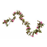 Maxbell Simulation Flower Vine Silk Flower Garland Wedding Decor Pink