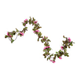 Maxbell Simulation Flower Vine Silk Flower Garland Wedding Decor Pink