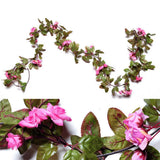 Maxbell Simulation Flower Vine Silk Flower Garland Wedding Decor Pink