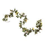 Maxbell Simulation Flower Vine Silk Flower Garland Wedding Decor Yellow White