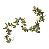 Maxbell Simulation Flower Vine Silk Flower Garland Wedding Decor Yellow White