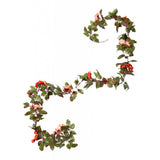 Maxbell Simulation Flower Vine Silk Flower Garland Wedding Decor Champagne Orange