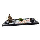 Maxbell 2pcs Wood Zen Sand Box Mini Desktop Sandbox Garden Office Decor Ornaments