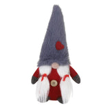 Maxbell 8''Handmade Christmas Gnome Decoration Santa Figurines Xmas Tree Decor Grey