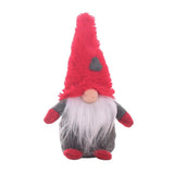 Maxbell Cute Man Statue Decor Ornament Xmas Figures For Home Office Shop Decor Red