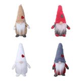 Maxbell Cute Man Statue Decor Ornament Xmas Figures For Home Office Shop Decor Red