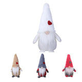 Maxbell Cute Man Statue Decor Ornament Xmas Figures For Home Office Shop Decor Red