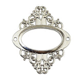 4PCS Vintage Drawer Label Tag Frame Label Holder Pull Handle White