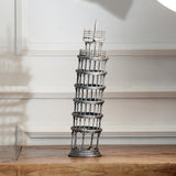 Maxbell Maxbell Leaning Tower Of Pisa Statue Home Decor Figurines Souvenir Travel silver