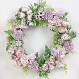Artificial Peony Garland Hanging Wreath Flower Door Wall Decor 5 Pieces