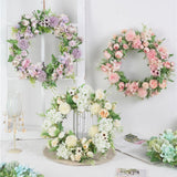 Artificial Peony Garland Hanging Wreath Flower Door Wall Decor 5 Pieces