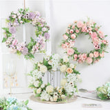 Artificial Peony Garland Hanging Wreath Flower Door Wall Decor 5 Pieces