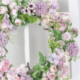 Artificial Peony Garland Hanging Wreath Flower Door Wall Decor 5 Pieces