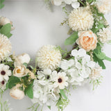 Artificial Peony Garland Hanging Wreath Flower Door Wall Decor 5 Pieces