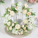 Artificial Peony Garland Hanging Wreath Flower Door Wall Decor 5 Pieces
