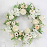 Artificial Peony Garland Hanging Wreath Flower Door Wall Decor 5 Pieces