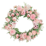Artificial Peony Garland Hanging Wreath Flower Door Wall Decor 5 Pieces
