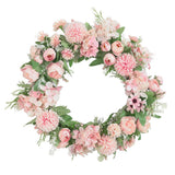 Artificial Peony Garland Hanging Wreath Flower Door Wall Decor 5 Pieces
