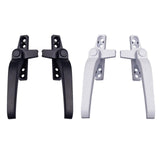 Maxbell 2Pair Window Handles Left/ Hand Zinc Alloy Window Hardware Door Handle Black
