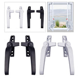 Maxbell 2Pair Window Handles Left/ Hand Zinc Alloy Window Hardware Door Handle Black