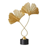 Maxbell 4 PCS Art Leaf Shape Sculpture Ornament Figurine Statue Office Decors